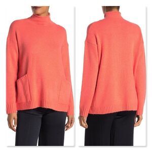 ADY P Pocket Roll Neck Tunic sz XL in Coral